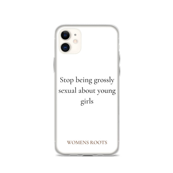 Stop being grossly sexual about young girls