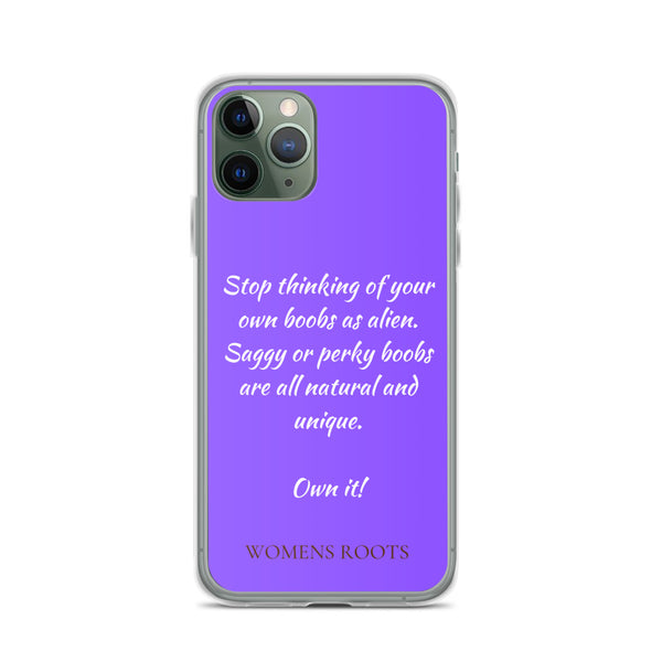 Stop thinking of your own boobs as alien