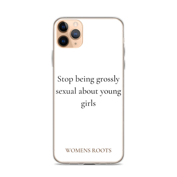 Stop being grossly sexual about young girls