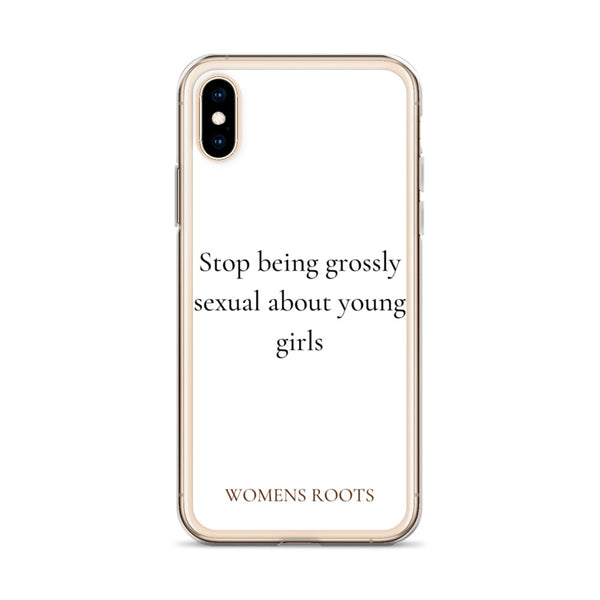Stop being grossly sexual about young girls
