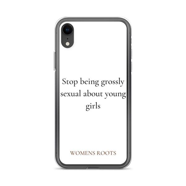 Stop being grossly sexual about young girls
