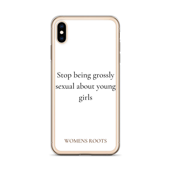 Stop being grossly sexual about young girls
